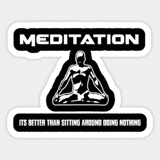 Meditation. Sticker